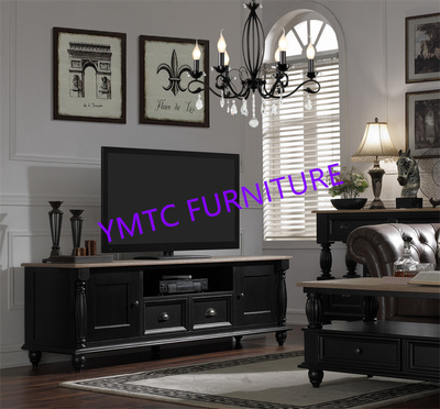 Black American style retro design TV cabinet