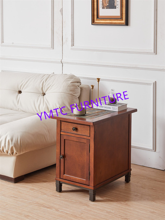 American Solid Wood Multi-function storage side table