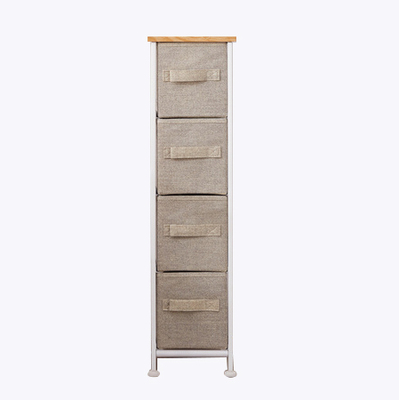 YMTC Iron And Wood Furniture White Cabinet With 4 Drawer