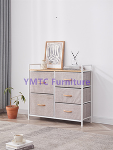 Iron &wood&non-woven fabric shelves