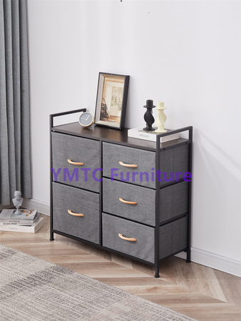 folded fabric storage drawer cabinet