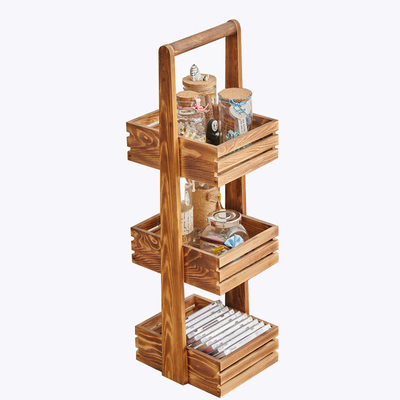 Modern Design Wooden Multifunctional Perfume Display Rack With 4 Layers