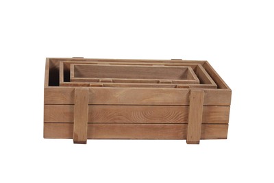wood storage box