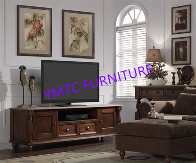 Walnut American style retro design TV cabinet