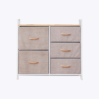 YMTC White Multifunctional Cabinet With 5 Drawers