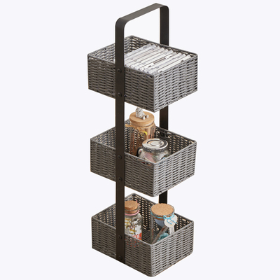 Iron And Plastic Multifunctional Perfume Display Rack With 4 Layers