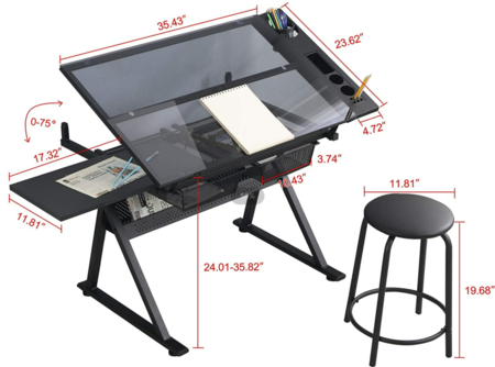 Adjustable Art Painting Board Table