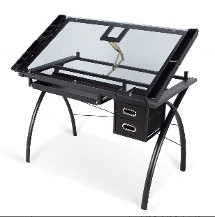 black drawing table