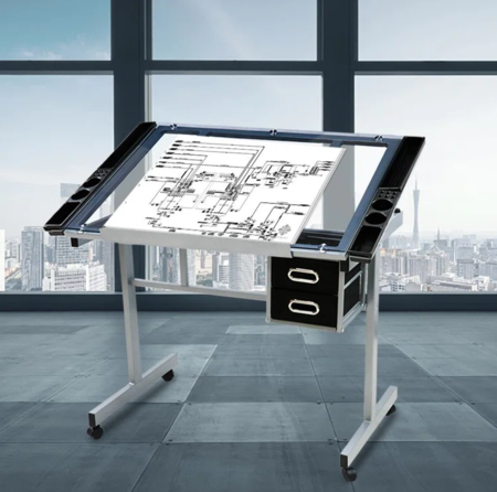 Adjustable Glass Drawing Table Painting Table Diamond Art Table Multifunctional Art Craft Station De